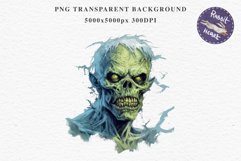 Zombie Bundle Halloween Creepy Clipart PNG Scrapbooking Art Tale Art Image Watercolor Transparent Print illustration sublimation creepy printable digital watercolor Zombie Skeleton Skull, spooky clipart, nursery, Creepy halloween decoration art image