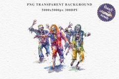 Zombie Bundle Halloween Creepy Clipart PNG Scrapbooking Art Tale Art Image Watercolor Transparent Print illustration sublimation creepy printable digital watercolor Zombie Skeleton Skull, spooky clipart, nursery, Creepy halloween decoration art image