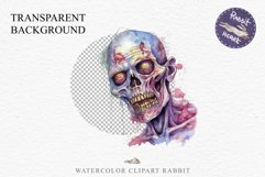 Zombie Bundle Halloween Creepy Clipart PNG Scrapbooking Art Tale Art Image Watercolor Transparent Print illustration sublimation creepy printable digital watercolor Zombie Skeleton Skull, spooky clipart, nursery, Creepy halloween decoration art image
