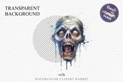 Zombie Bundle Halloween Creepy Clipart PNG Scrapbooking Art Tale Art Image Watercolor Transparent Print illustration sublimation creepy printable digital
