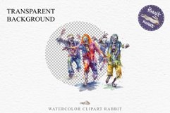 Zombie Bundle Halloween Creepy Clipart PNG Scrapbooking Art Tale Art Image Watercolor Transparent Print illustration sublimation creepy printable digital watercolor Zombie Skeleton Skull, spooky clipart, nursery, Creepy halloween decoration art image