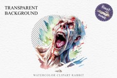 Zombie Bundle Halloween Creepy Clipart PNG Scrapbooking Art Tale Art Image Watercolor Transparent Print illustration sublimation creepy printable digital watercolor Zombie Skeleton Skull, spooky clipart, nursery, Creepy halloween decoration art image
