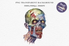 Zombie Bundle Halloween Creepy Clipart PNG Scrapbooking Art Tale Art Image Watercolor Transparent Print illustration sublimation creepy printable digital watercolor Zombie Skeleton Skull, spooky clipart, nursery, Creepy halloween decoration art image