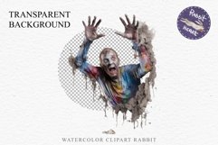 Zombie Bundle Halloween Creepy Clipart PNG Scrapbooking Art Tale Art Image Watercolor Transparent Print illustration sublimation creepy printable digital watercolor Zombie Skeleton Skull, spooky clipart, nursery, Creepy halloween decoration art image
