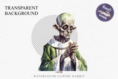 Zombie Bundle Halloween Creepy Clipart PNG Scrapbooking Art Tale Art Image Watercolor Transparent Print illustration sublimation creepy printable digital watercolor Zombie Skeleton Skull, spooky clipart, nursery, Creepy halloween decoration art image