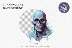 Zombie Bundle Halloween Creepy Clipart PNG Scrapbooking Art Tale Art Image Watercolor Transparent Print illustration sublimation creepy printable digital watercolor Zombie Skeleton Skull, spooky clipart, nursery, Creepy halloween decoration art image