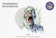 Zombie Bundle Halloween Creepy Clipart PNG Scrapbooking Art Tale Art Image Watercolor Transparent Print illustration sublimation creepy printable digital watercolor Zombie Skeleton Skull, spooky clipart, nursery, Creepy halloween decoration art image