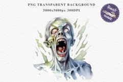 Zombie Bundle Halloween Creepy Clipart PNG Scrapbooking Art Tale Art Image Watercolor Transparent Print illustration sublimation creepy printable digital watercolor Zombie Skeleton Skull, spooky clipart, nursery, Creepy halloween decoration art image