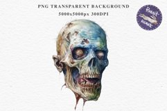 Zombie Bundle Halloween Creepy Clipart PNG Scrapbooking Art Tale Art Image Watercolor Transparent Print illustration sublimation creepy printable digital watercolor Zombie Skeleton Skull, spooky clipart, nursery, Creepy halloween decoration art image