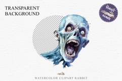Zombie Bundle Halloween Creepy Clipart PNG Scrapbooking Art Tale Art Image Watercolor Transparent Print illustration sublimation creepy printable digital watercolor Zombie Skeleton Skull, spooky clipart, nursery, Creepy halloween decoration art image