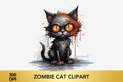 zombie cat clipart , Cat sublimation Product Image 2