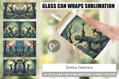 Glass Can Wraps Zombie Halloween Product Image 1