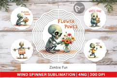 Zombie Fun Wind Spinner Product Image 1