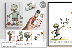 Zombie Fun Digital Paper Product Image 1