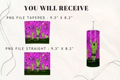 20oz Halloween Tumbler Zombie Hands Blood Sublimation Wrap4 Product Image 2