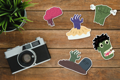 Zombies Stickers SVG, PNG, JPG and EPS Vector Product Image 1