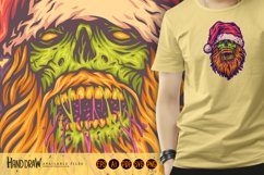 Zombie Santa with frightening appearance christmas nightmare Product Image 1