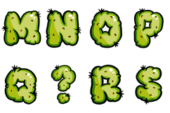 Zombie Skin Alphabet Lettering ABC Text Font JPG PNG SVG Product Image 5