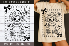 Zombie svg Halloween Coquette