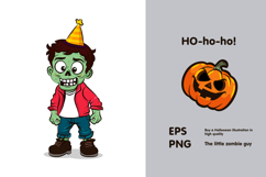 Creepy Zombie Kid Halloween Illustration Product Image 2