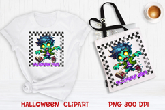 Halloween clipart PNG | Cute Halloween zombie sublimation Product Image 1
