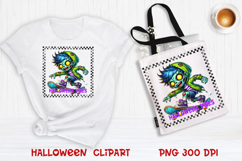 Halloween clipart PNG | Cute Halloween zombie sublimation Product Image 1