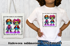 Halloween clipart PNG | Cute Halloween zombie sublimation Product Image 1