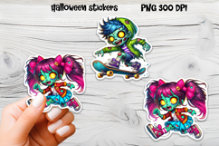Halloween goose sticker | Printable Halloween zombie sticker Product Image 5