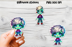 Halloween goose sticker | Printable Halloween zombie sticker Product Image 6