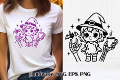 Cute spooky Halloween zombie SVG design | Halloween SVG Product Image 1