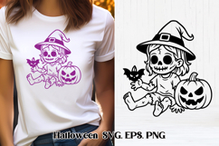 Cute spooky Halloween zombie SVG design | Halloween SVG Product Image 1