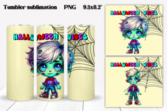 Halloween zombie tumbler wrap | Halloween zombie sublimation Product Image 1