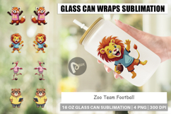 Glass Can Zoo Football Team Product Image 1