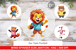 Wind Spinner Zoo Football Team Product Image 1