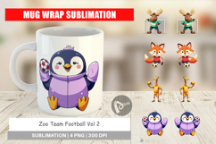 Mug Wrap Zoo Football Team Product Image 1
