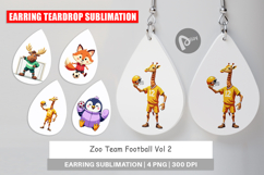 Earring Zoo Football Team Product Image 1