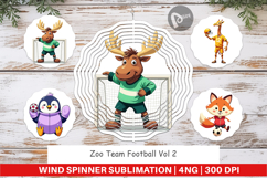 Wind Spinner Zoo Football Team Product Image 1