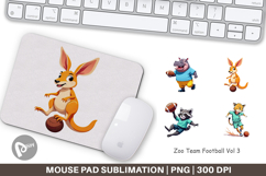 Mouse Pad Zoo Football Team Product Image 1