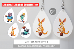 Earring Zoo Football Team Product Image 1