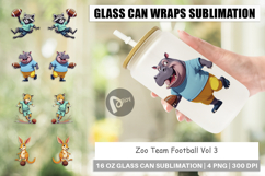 Glass Can Zoo Football Team Product Image 1