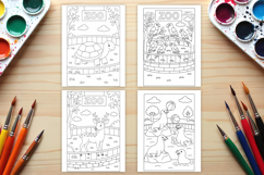 Zoo coloring page PNG | Animal coloring book for kids Product Image 1