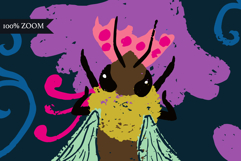 Midnight Hive - Seamless Honeybee Floral Patterns Collection Product Image 13