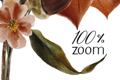 Hand-Painted Autumn Floral Watercolor Bouquet Product Image 4