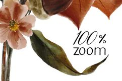 Hand-Painted Autumn Floral Watercolor Bouquet Product Image 4
