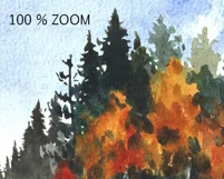 Watercolor autumn landscape clipart. Fall Sublimation PNG Product Image 3