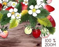 Strawberry clipart. Gardening sublimation. Summer fruit PNG Product Image 5