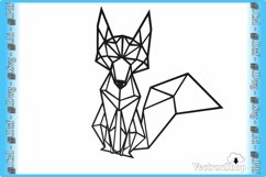 Geometric fox for laser cut / animal decorative for CNC Product Image 4