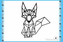 Geometric fox for laser cut / animal decorative for CNC Product Image 1