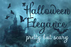 Halloween Elegance - Elegant Spooky Script Font Product Image 1