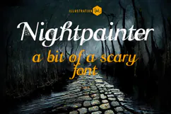Nightpainter | Creepy Halloween Font Product Image 1